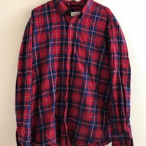 Men’s Plaid Button Down Shirt (xl)